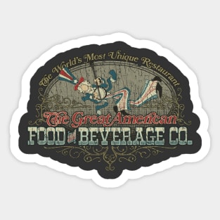 The Great American Food & Beverage Co. 1970 Sticker